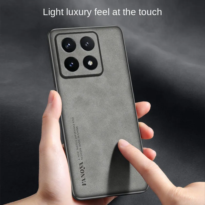 For Xiaomi 14T Mi14T Case Shockproof PU Leather Skin Hard Cover Matte Phone Case Silicone Bumper for Xiaomi Mi 14T Xiaomi14T 5G