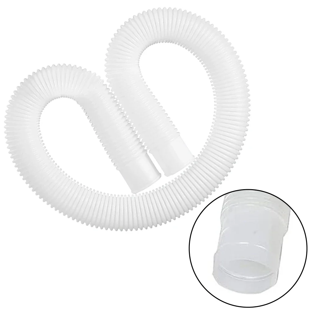 White Pool Skimmer Hose Accessory Pool Filtration Hose Enhanced Filtration Capability Robust Material Construction