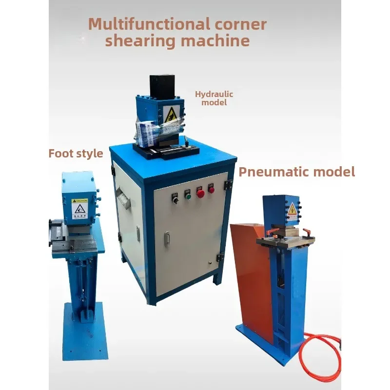 Iron plate stainless steel angle shearing machine with ruler, foot stepping manual pneumatic angle opening machine