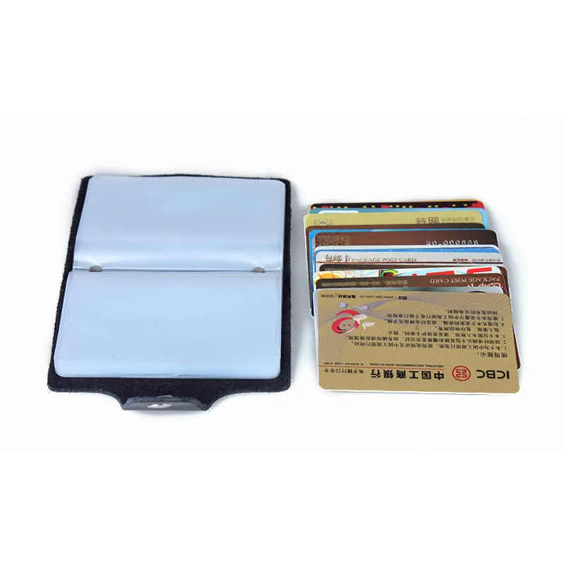 Sale Men's Genuine Leather Multi-card Slots Cowhide Bank Case Business Card Credit Card Holder Wholesale Coin Purses Purse