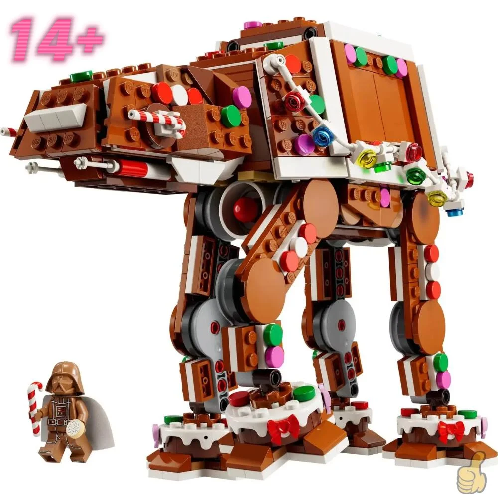 2026 New Star Movie Christmas Gingerbread Series Spaceship 40806 Walker Snowspeeders Building Blocks Kid Toys Christmas Gifts