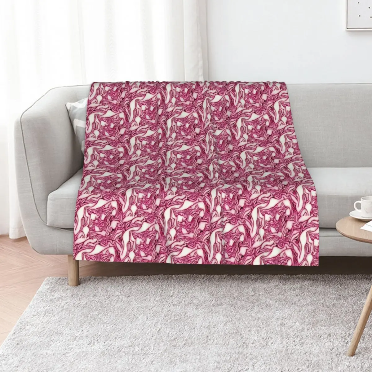 Red Cabbage Design Pattern Throw Blanket halloween Luxury Thicken Cute Plaid funny gift manga Summer Beddings Blankets