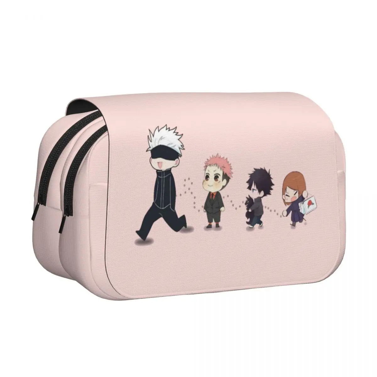 Double Clamshell Pen Case Jujutsus Kaisens Anime Pencil Pouch Pen Box for Student Bags Students School Gifts Accessories