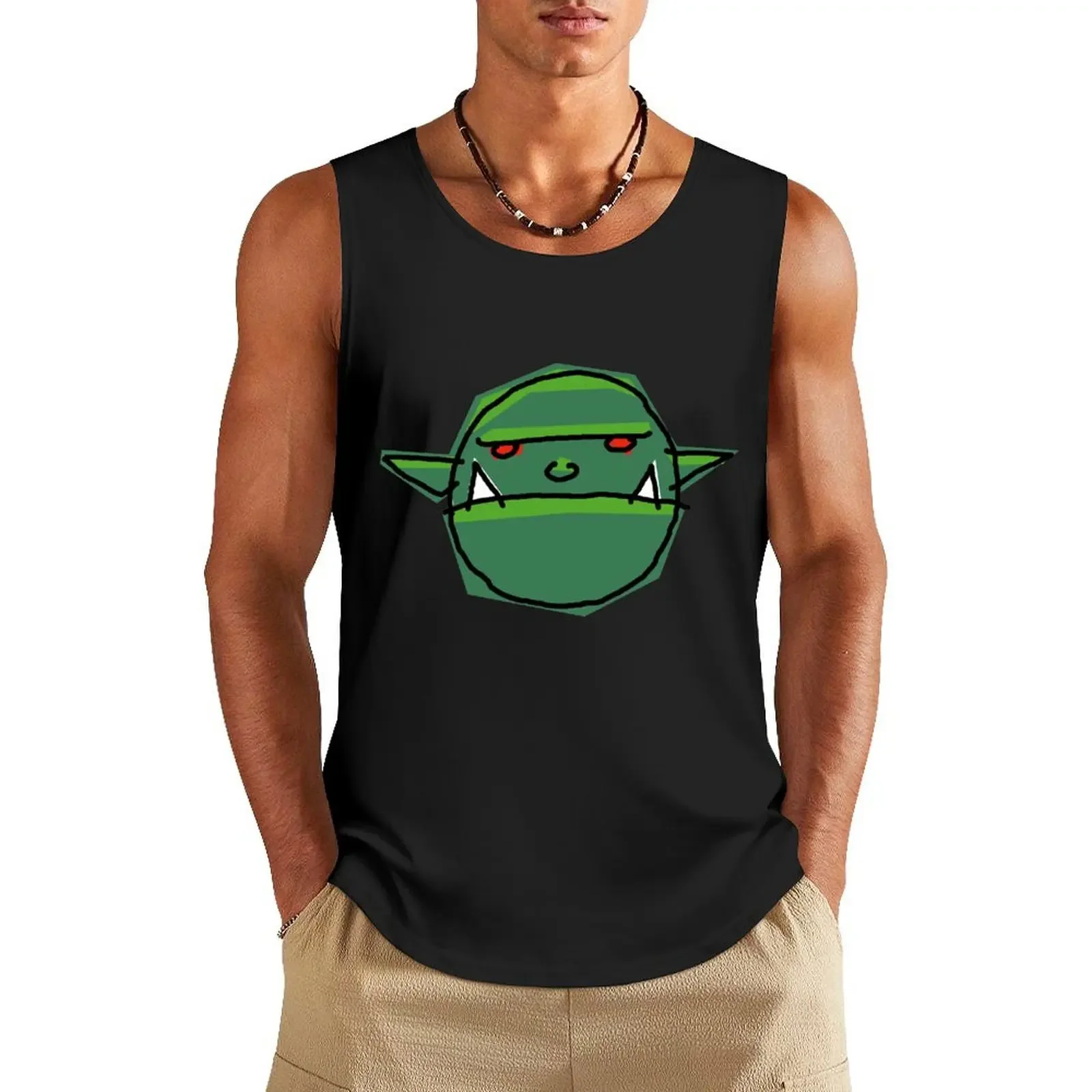 

Blocky Orc Tank Top Short sleeve clothing men Gym t-shirt man