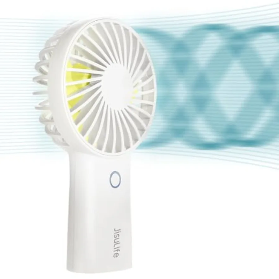 

Handheld Fan with 20 Hours of Cooling 6000mAh Battery USB Rechargeable Portable Fan for Travel Makeup Concerts Commute Stay Coo