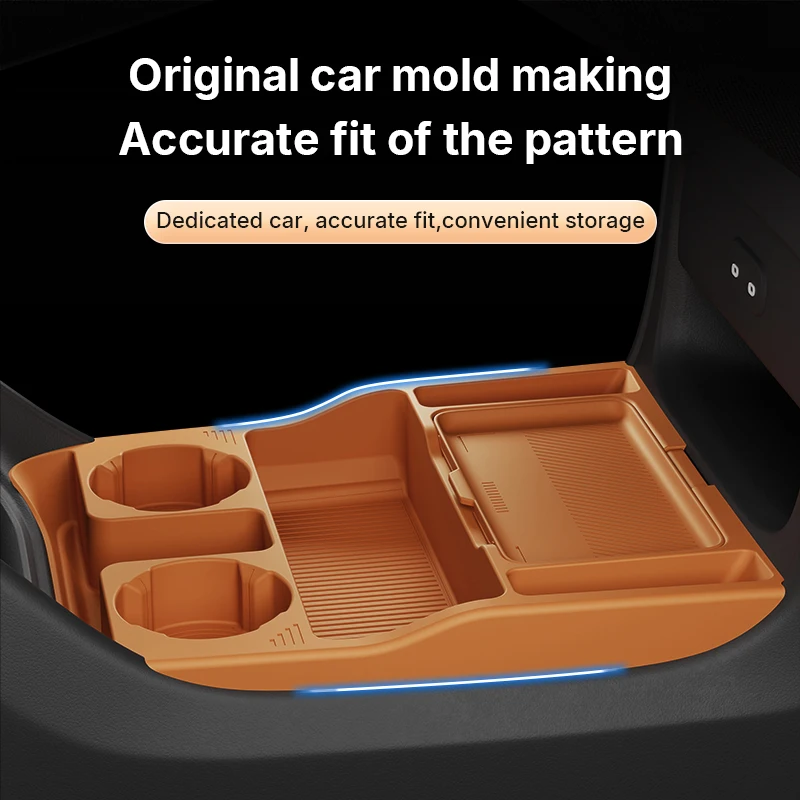 2025 Per Xiaomi Yu7 Console centrale in silicone sotto la scatola di immagazzinaggio Organizzatore di controllo centrale Zerbino per interni auto