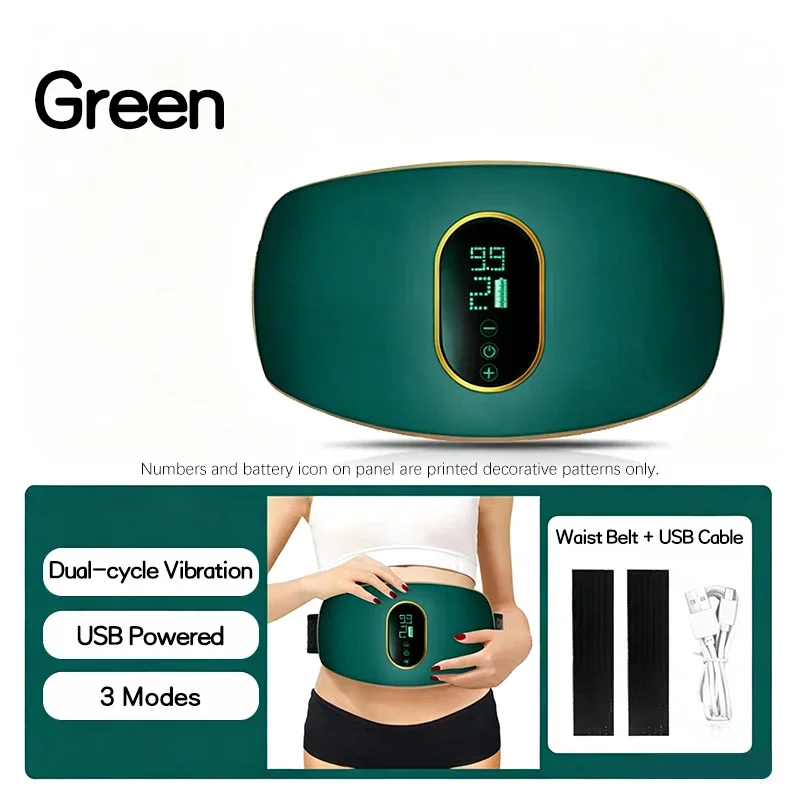 Wireless Abdominal Massage Belt High-Frequency Vibration Waist Massager for Body Toning Back And Belly Discomfort Relief