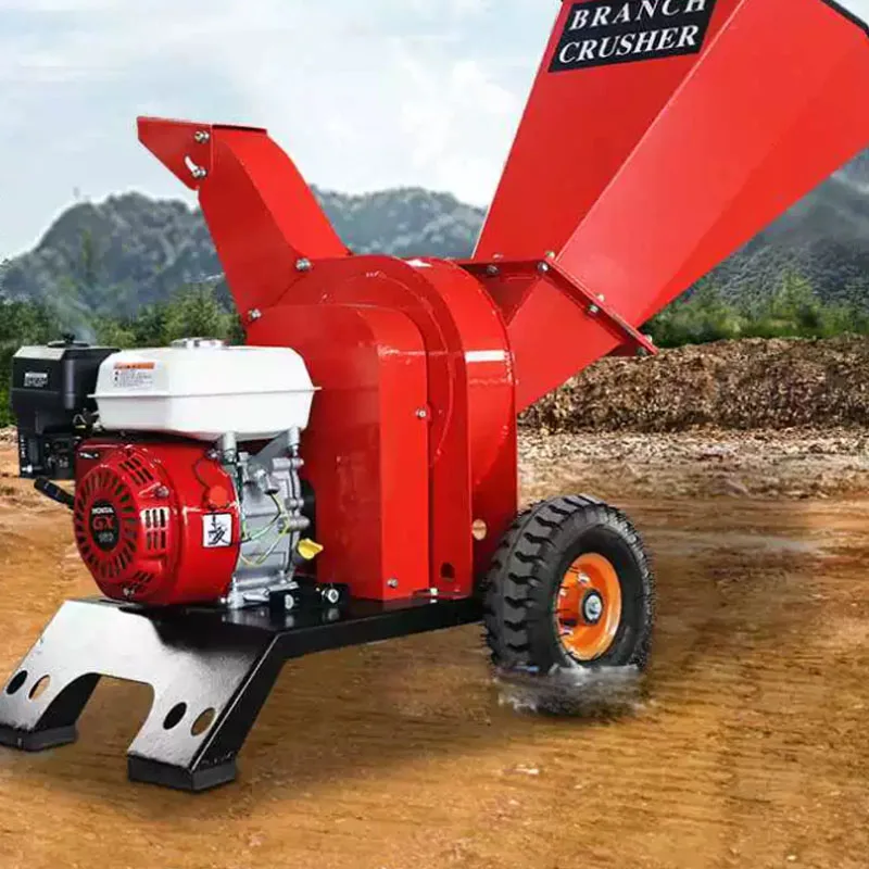Portable Orchard Wood Chipper Diesel Electric Branch Crusher Apple Pear Grape Garden Tree Branch Shredder（customized）