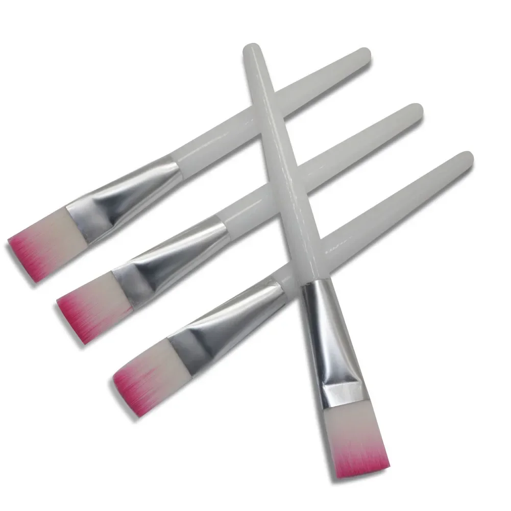 100 Pcs Facial Mask Brush Painting Brushes Art Round Flat Nylon Hair Hair Paint Oil Acrylic Watercolor Kids Students