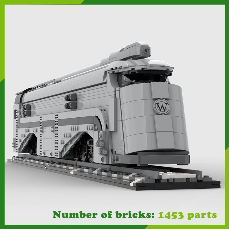 MOC Building Blocks Train DIY Brick Film Series Collection Transportation Creative Assembly Toys Christmas Present Birthday Gift