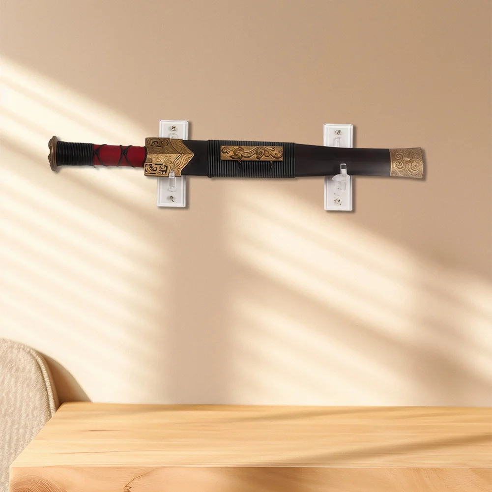 

Chevalier Sword WFor All Mount Acrylic Display Holder Adjustable Hooks for Secure Fit and Protection of Swords