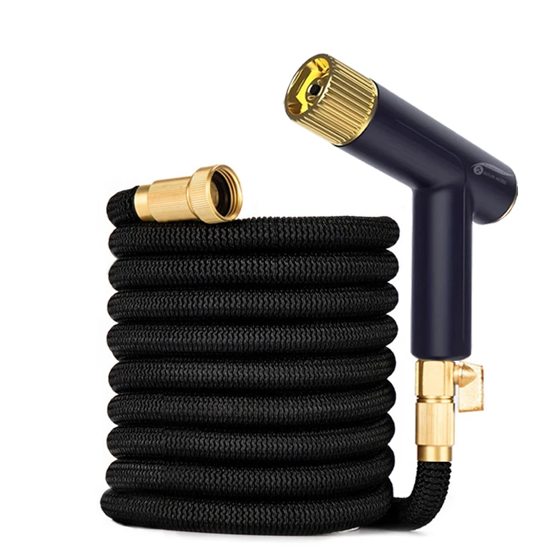 

Retractable Garden Hose with Metal Connector, High-Pressure Water Gun for Car Washing, Adjustable Spray Gun for Garden Irrigatio