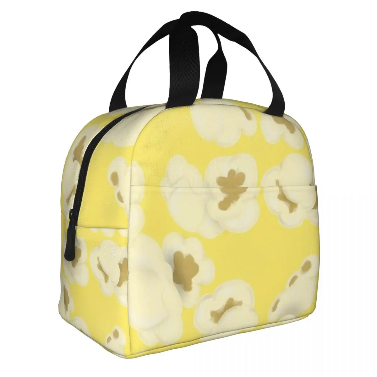 Buttered Popcorn Insulated Lunch Bag Portable Meal Container Thermal Bag Tote Lunch Box School Outdoor Men Women