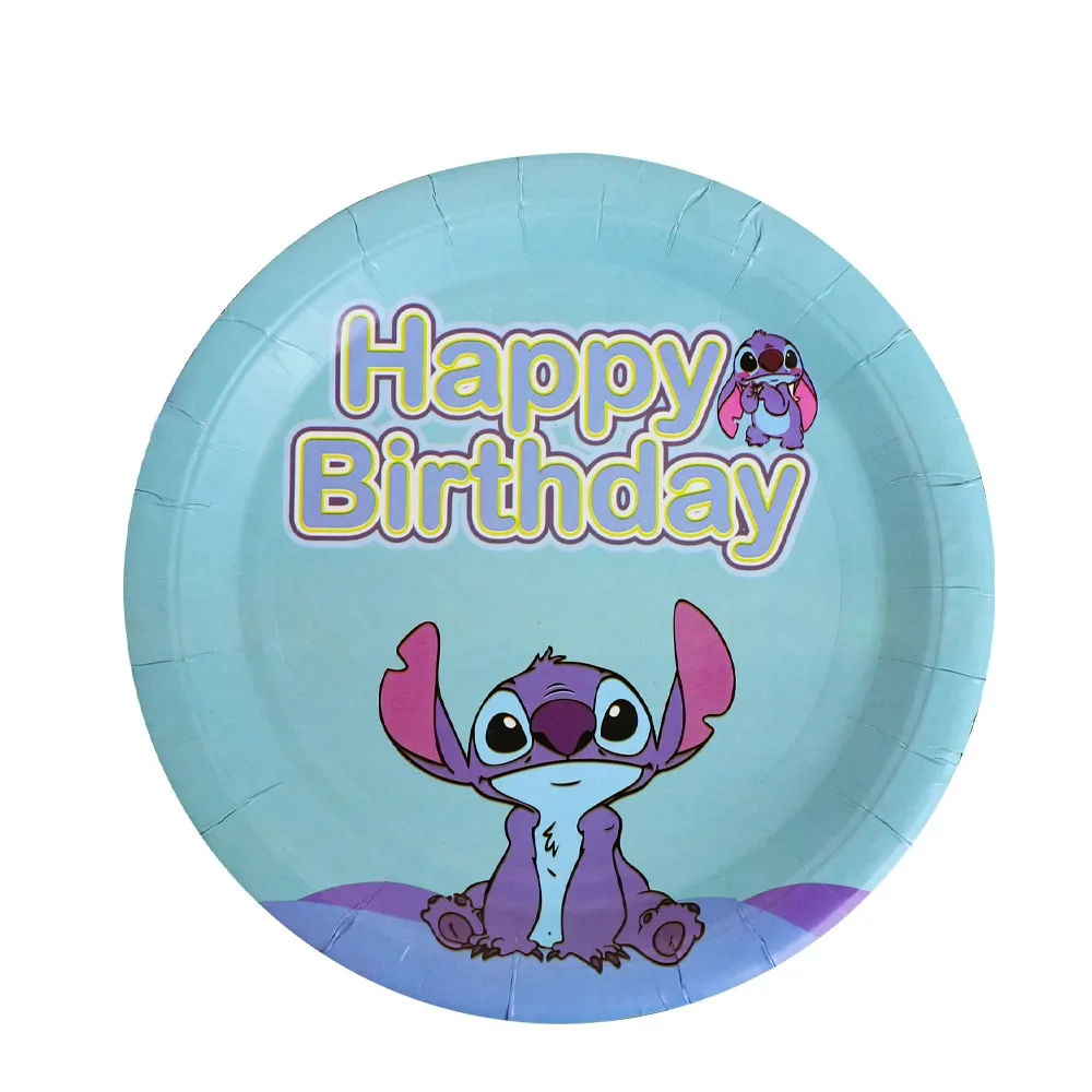 Disney Stitch Party Decoração, Louça, Copos de Papel, Pratos, pano de fundo, Toalha de mesa, Balões, Baby Shower, Kids Birthday Party Supplies