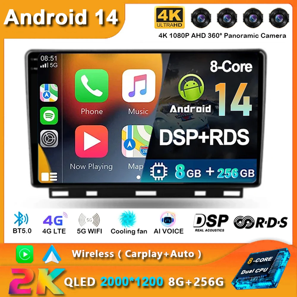 

Android 14 For Renault Clio 5 Lutecia 2019 - 2021 GPS Navigation Car Radio Stereo Head Unit Wifi No 2din DVD