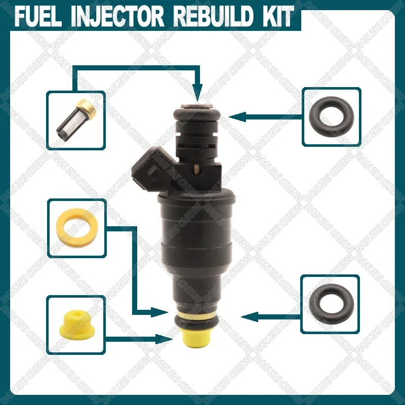 

Filters Orings Seals Grommets Fuel injector service kit filter for 90-93 VOLVO 240 2.3L 1985-1991 PEUGEOT 405 1.9L 0280150734