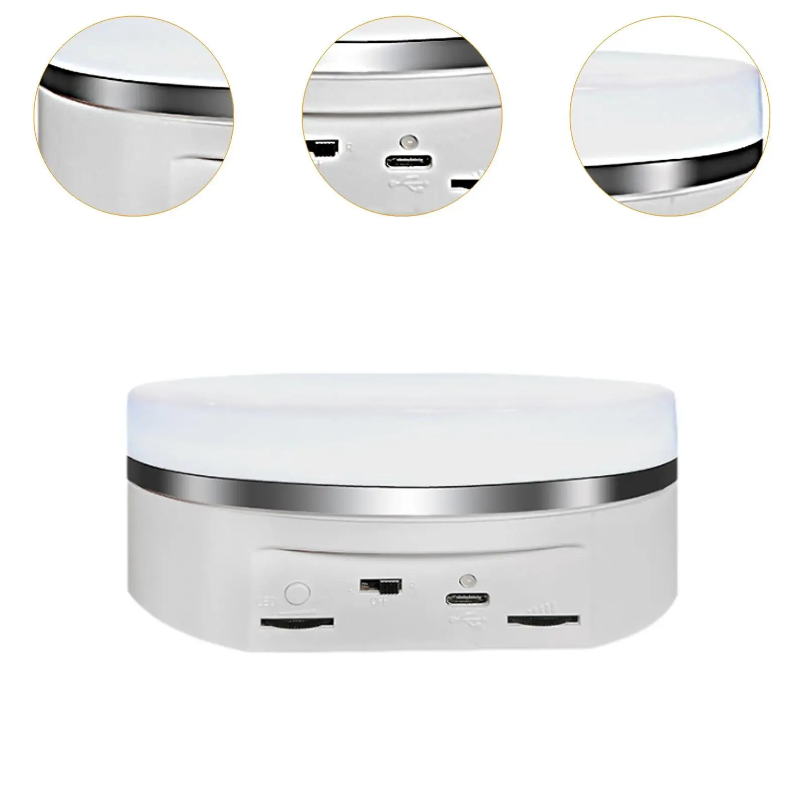 حامل عرض دوار بمحرك مع ضوء متعدد الوظائف وسرعة قابلة للتعديل