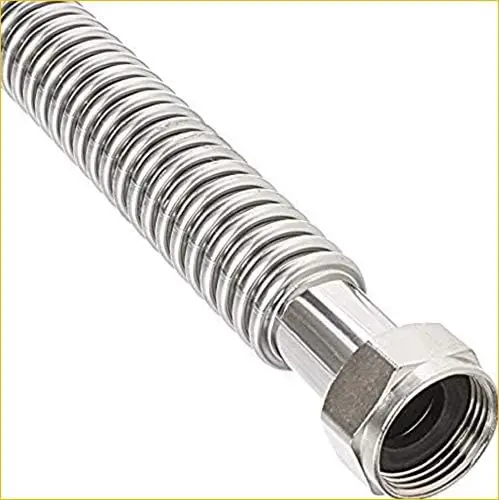 

24-Inch Flexible Stainless Steel Water Heater Connector, FIP x FIP, Corrugated Design for Easy Installation