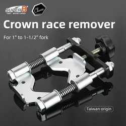 Super B TB-1925 Bicycle Crown Race Remover MTB Mountain Bike Front Fork Upper Lower Bowl Removal Tool For Headset up to 1-1/2