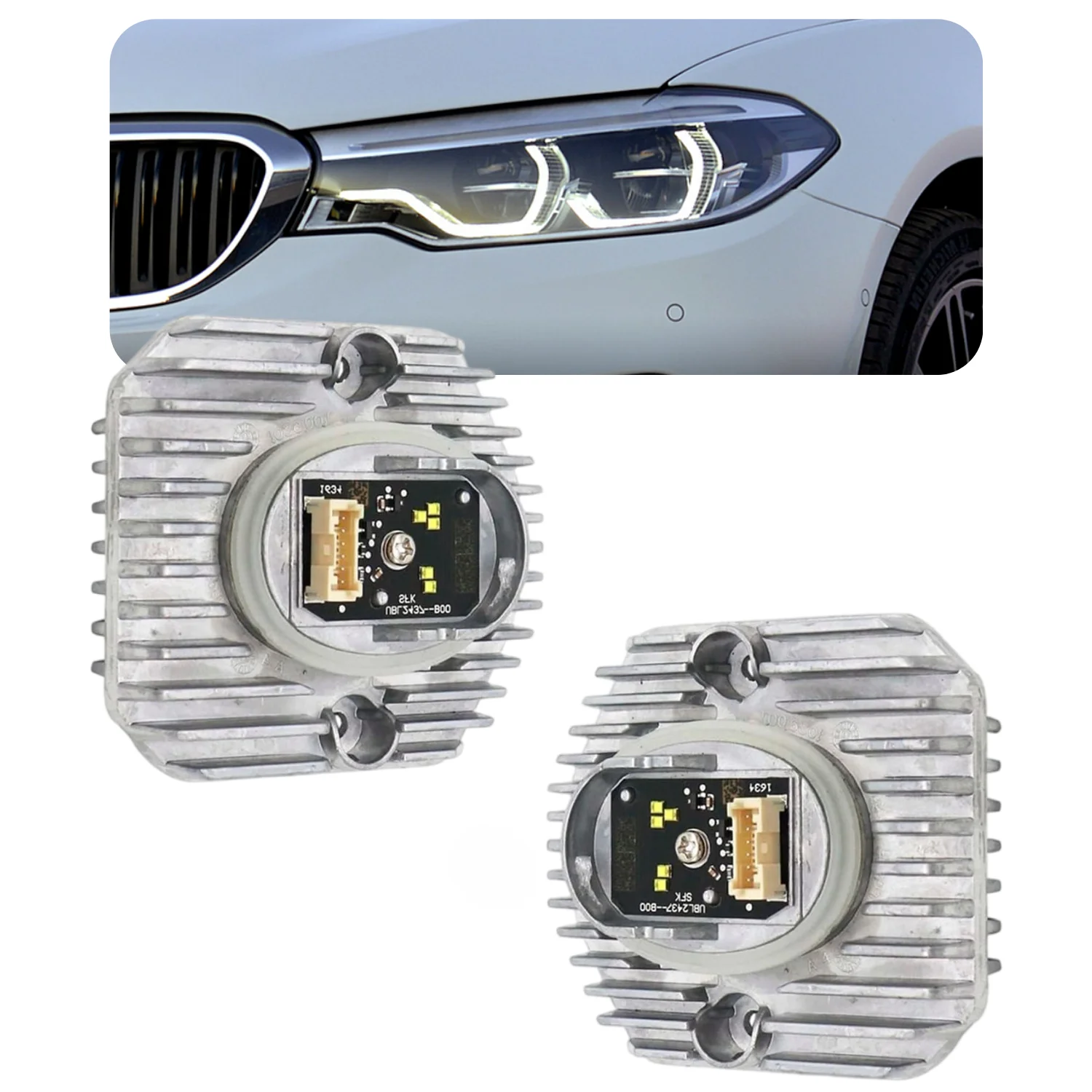 

G38 G30 LED DRL 63117214939 L Блок управления Источник света 63117214940 R Модуль управления фарами для BMW 5 серии 2017 после