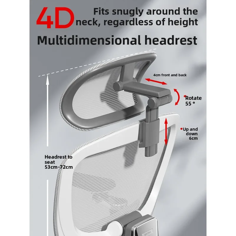 3D Ergonomic Chair Home Office Chair Comfortable Sedentary Computer Chair