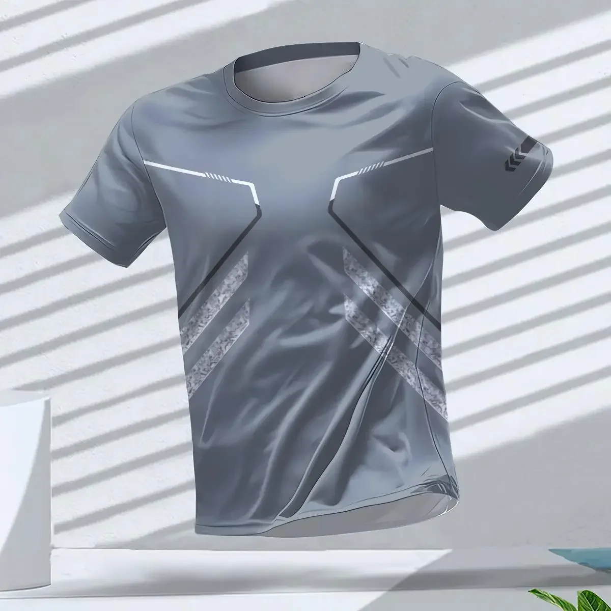 Herren Y2K Sport-T-Shirt Atmungsaktiv Schnelltrocknend Hochwertig Outdoor Lauf- und Trainingsaktivbekleidung – Detail 10