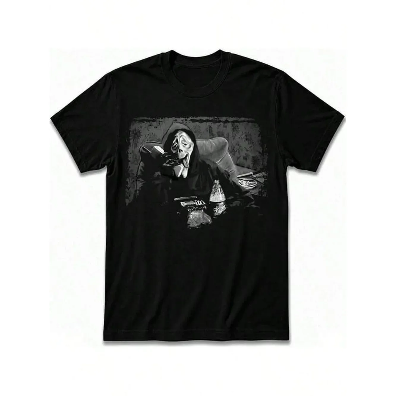 Funny Spooky Horror Shirt, Retro Slasher Scream Vintage Ghost Horror Movie Tee Tshirt Wazzup