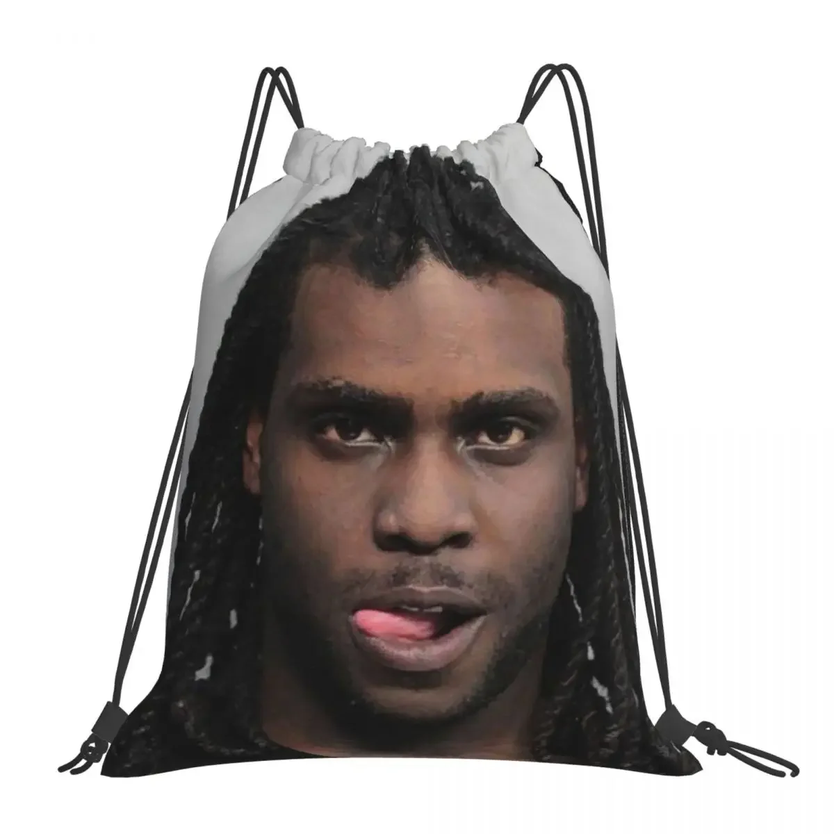 

Chief Keef Mugshot Backpacks Portable Drawstring Bags Drawstring Bundle Pocket Sports Bag BookBag For Man Woman Students