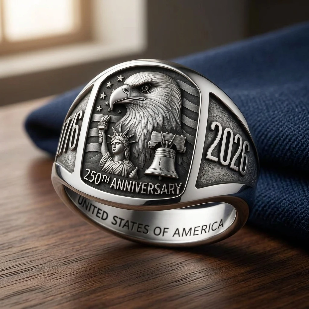 Hero-Theme Commemorative Metal Ring Brave Spirit Jewelry For Gifting