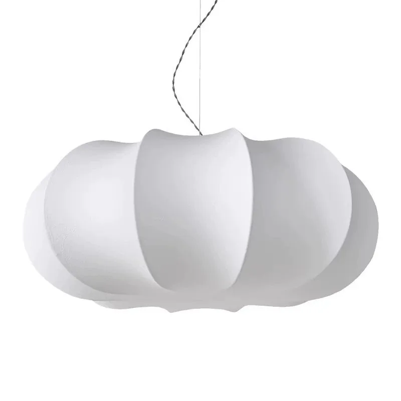 

Wind Pumpkin Silk Chandelier Japanese Living Room Bedroom Main Light Retro Zen Creative