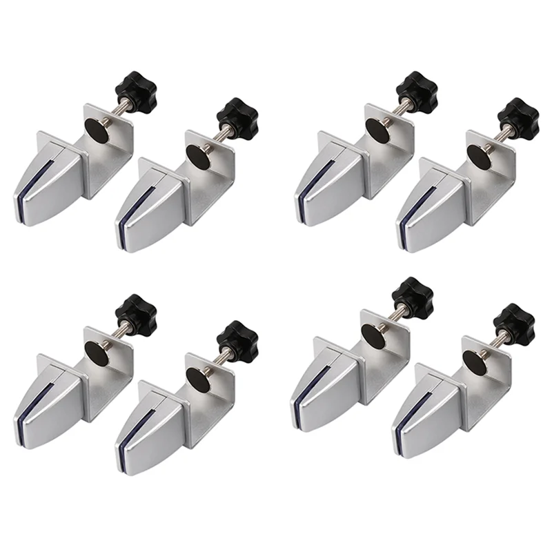 A64K 8Pcs Sneeze Guard Clamp Bracket Desk Partition Clamp For 1/8Inch To 1Inch Thick Acrylic Panels Adjustable C Shape Clamp
