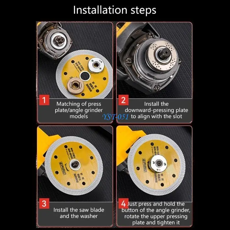 

E15A Гладкая роликовая пластина без блокировки, простой инструмент для разборки для угловых шлифовальных машин 100 моделей