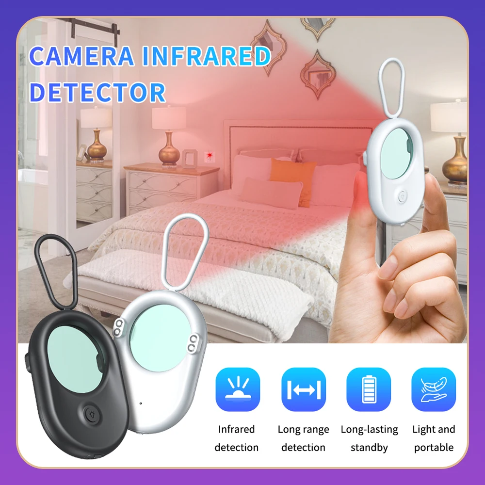 

T02 Mini Smart Hidden Camera Infrared Detector Anti-Snooping Detector High Sensitivity Small Portable Mini Camera Detector