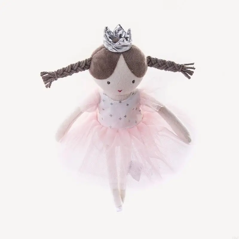 D5Qf Sweet Plush حشو دمية لطيف Ballet Girl Girl Dolls Dolls Infant Comfort