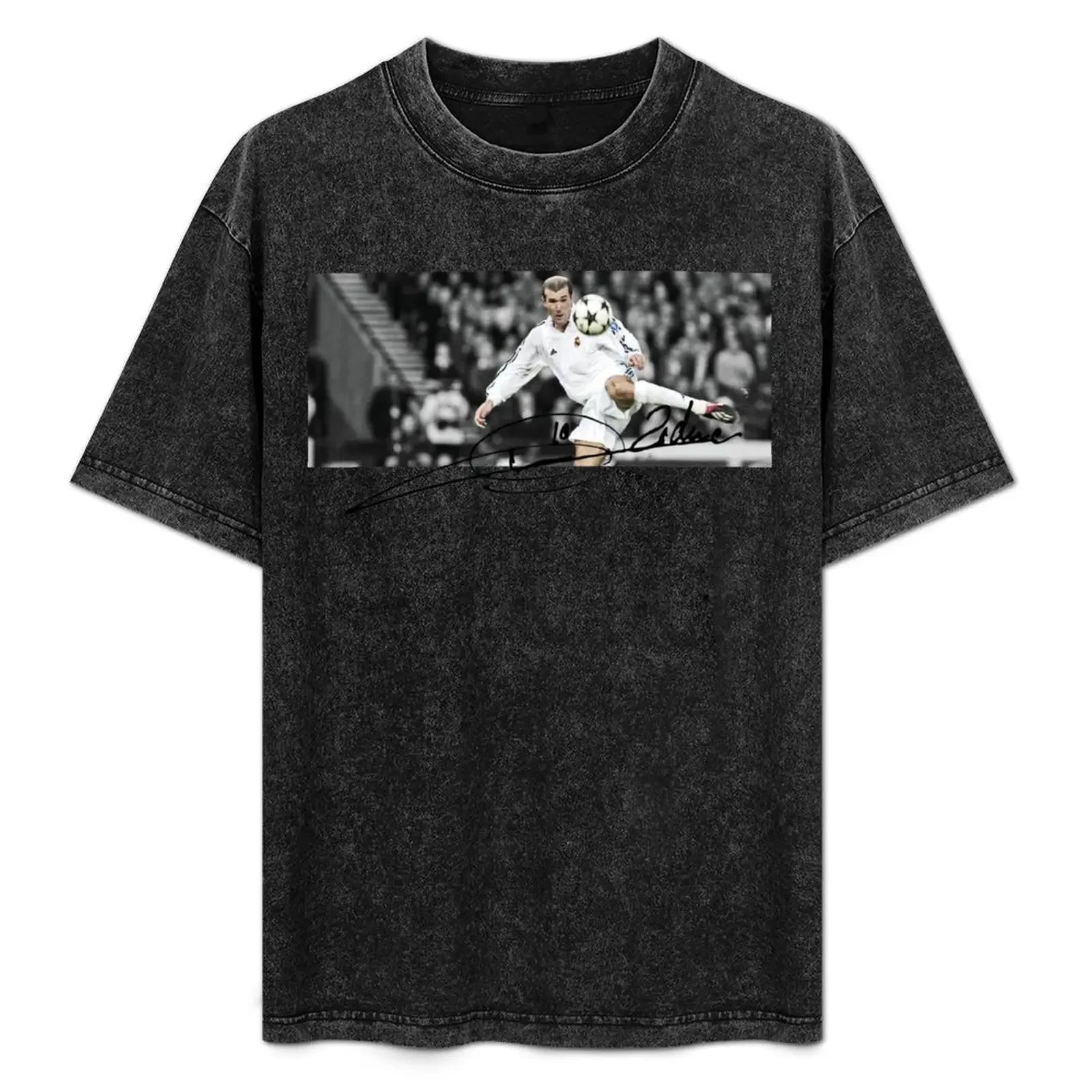

Zidane LEGEND volley goal T-Shirt Casual Loose Fit Short Sleeve T-Shirt