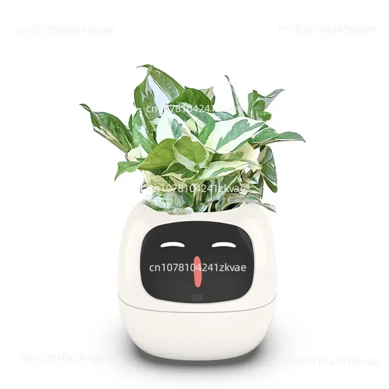 intelligent robot  Mimi Flower Pot AI Sensor Facial Interaction APP Digital Pet Self Watering Small Flower Pot