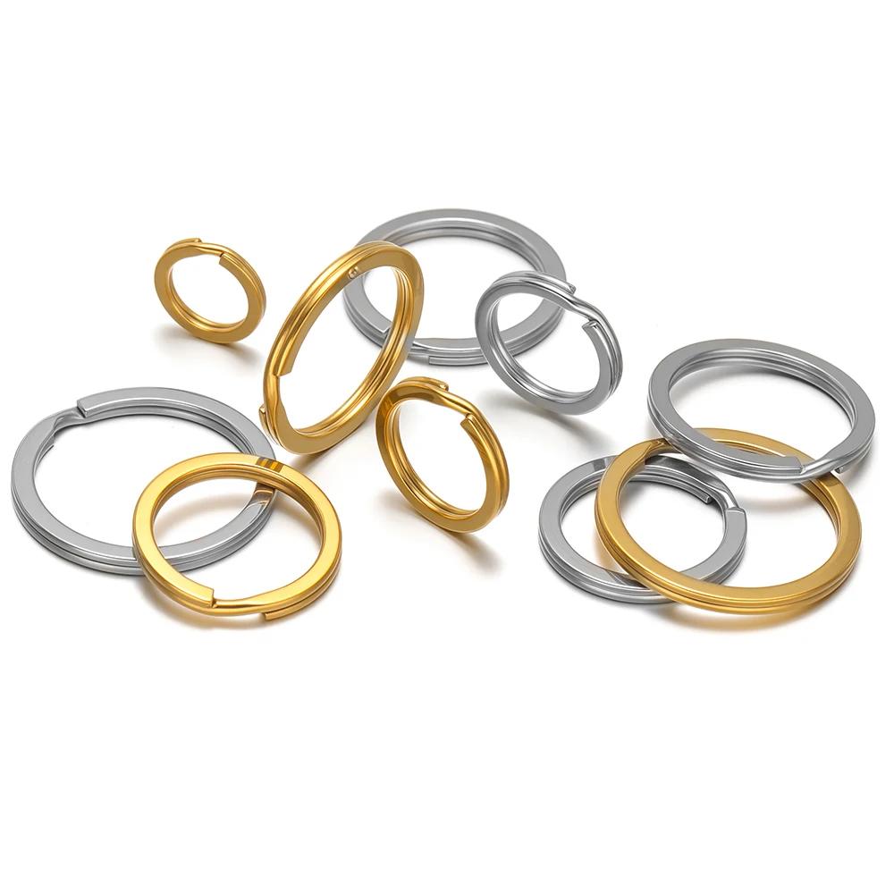 10pcs/lot 304 Stainless Steel Split Rings for Keychains