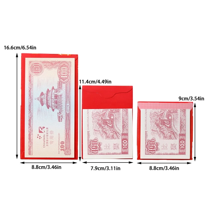 6Pcs 2024 Chinese Dragon Year Red Envelope Creative Spring Festival Birthday Kids Gift Lucky Money Envelopes Red Packet
