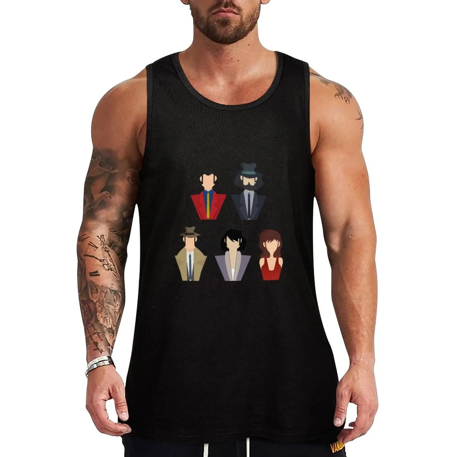

Lupin the 3rd Tank Top t-shirt gym man male top Men's t-shirt