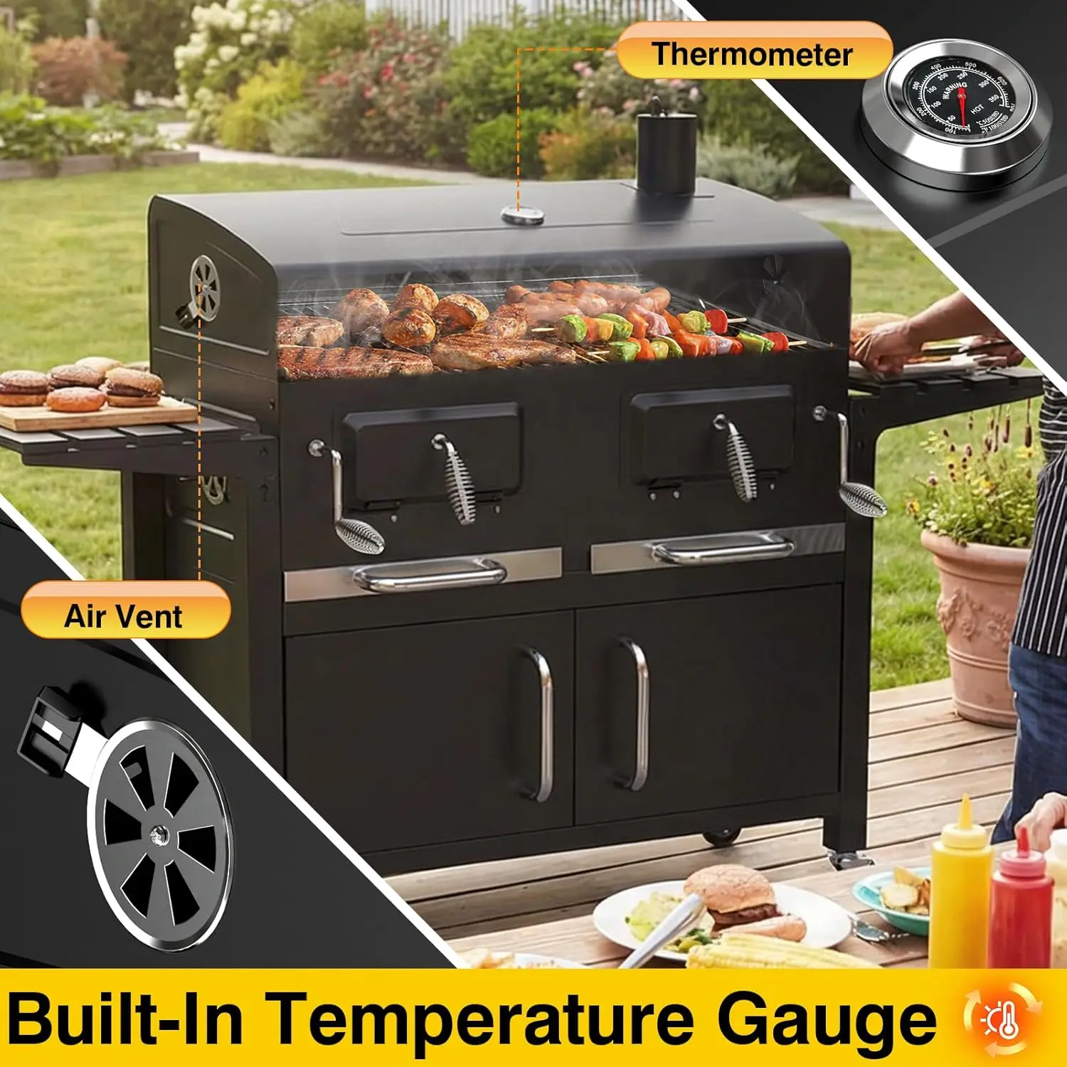 Large 63' Charcoal …