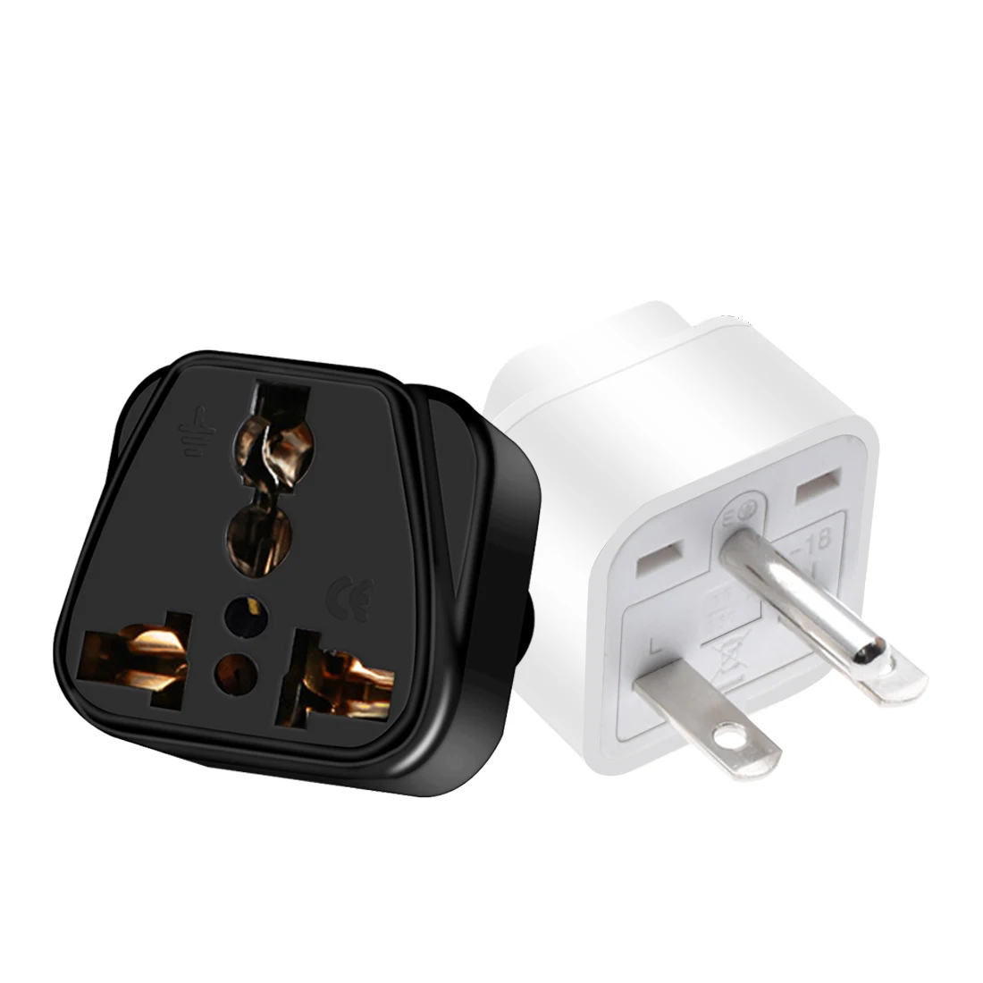 Jorindo NEMA 6-15P 250V ทองแดง15A สากลอเมริกาปลั๊ก3ขา AC เราแคนาดาญี่ปุ่น adaptor Traveling