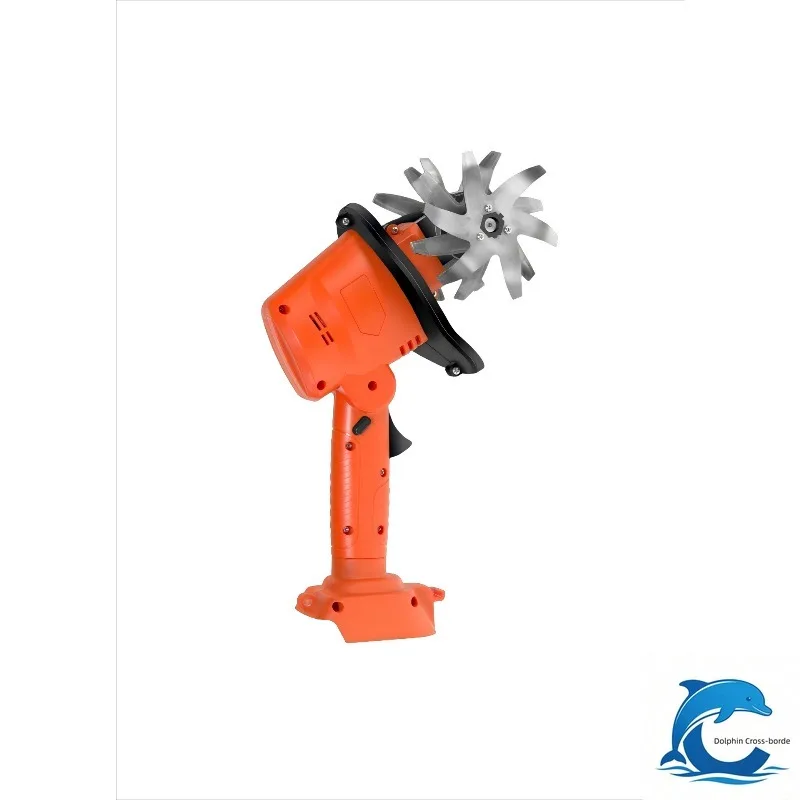 Suitable for household lithium battery micro tiller weeding small soil plowing machine hand-held electric hoe rotary tiller