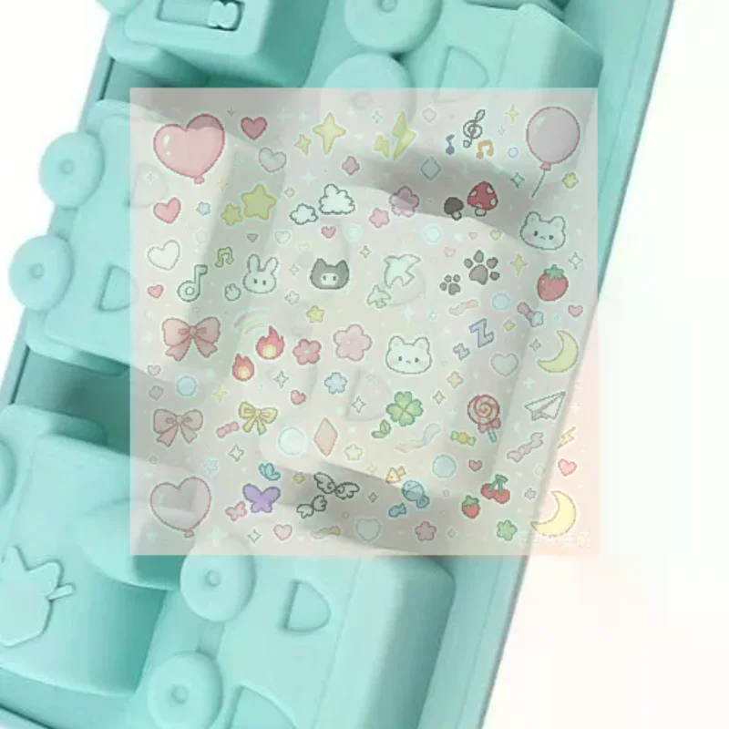 1PCS Cartoon Train Silicone Mold, Muffin Mold, Cupcake Baking Tray/Cake Mold For Birthday Theme Parties, Muffin Cups, Ice Cubes
