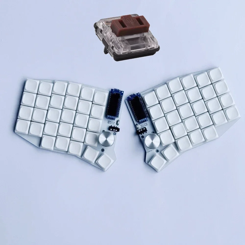 Sofle Choc Split Keyboard Kit Custom Low Profile 58Keys Wired Single-mode RGB Hot Swapp QMK Knob OLED Screen for Gaming Keyboard