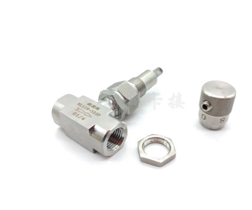 Suitable For G1 8 G1 4 G1 2 G3 8  4 Divide vacuum Stainless Steel 304 Needle Valve WL11H-320P Micro Flow Regulating Valve 1PC