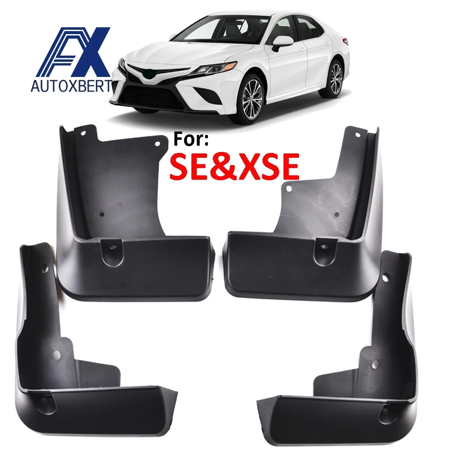 4Pcs Mudflap Mud Guard Mud Flaps For Toyota Camry 2018 2019 2020 SE XSE  Front Rear Car Accessories Fender Cars Fender Flares