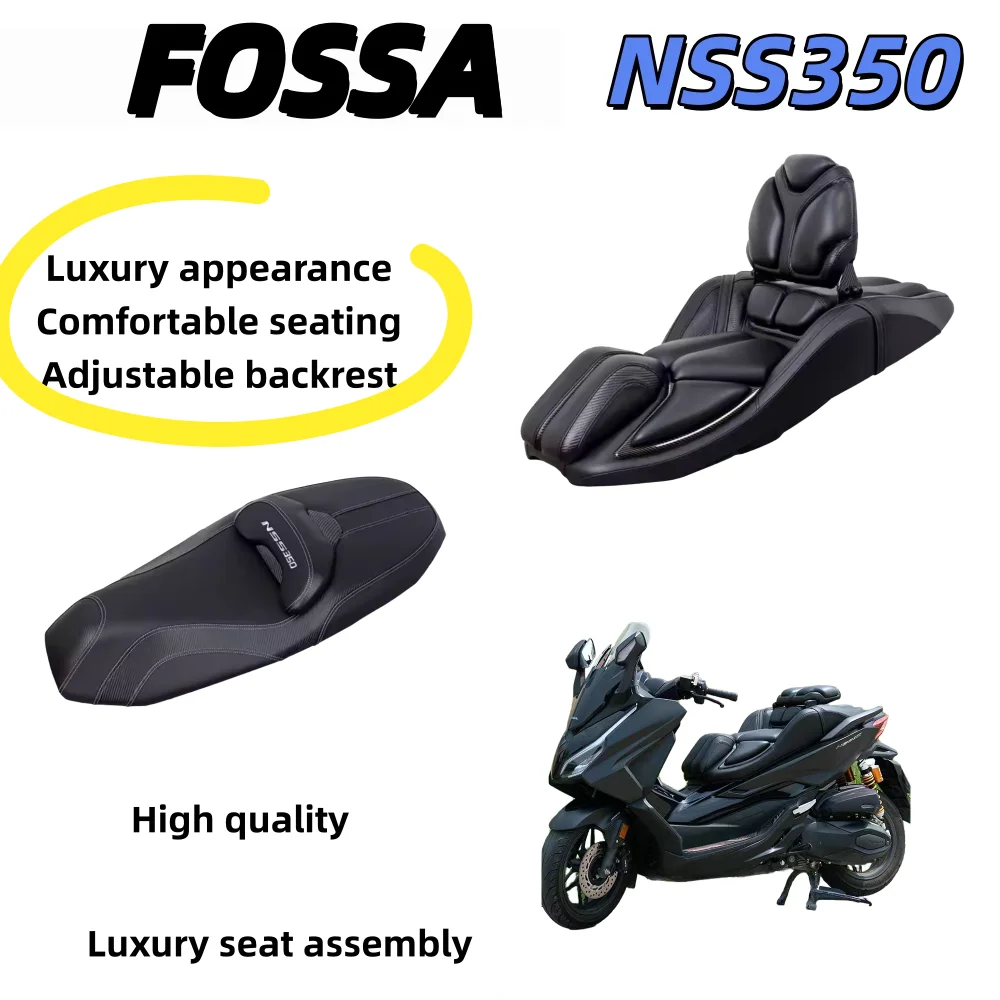 Fossa NSS350 Deluxe Seat Cushion Assembly Retrofit: Comfortable, Breathable, Waterproof Seat Pack with Adjustable Lumbar Support