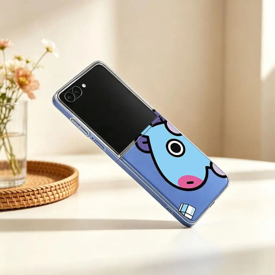 Hot Cartoon BT Cute 21 Case for Samsung Galaxy Z Flip 8 Flip4 Flip3 Flip7 FE Flip5 Z Flip 7 6 5 4 3 Flip6 Phone Cover