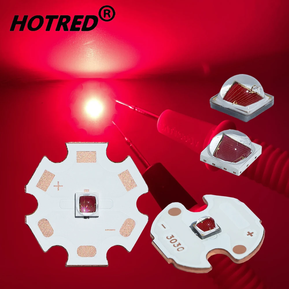 1-5pcs 660nm 5W 10W Plant Growth LED Chip Deep Red 3030 GH CSSRM6.24 OSR-GH PUSRA2.25 3737 SMD Grow Lamp 1.8-2.0V 1500mA 3000mA