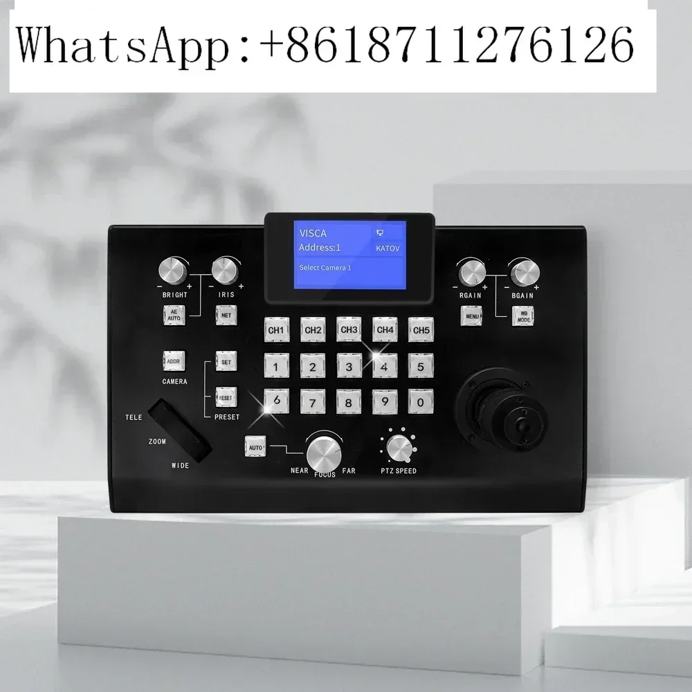 Optical 4D Joystick IP PTZ Keyboard Controller for Live Streaming in Churches Sports Concerts